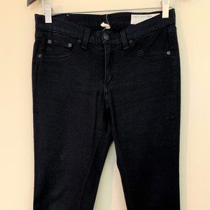 Rag & Bone Skinny Jean Soft Legging Black Plush